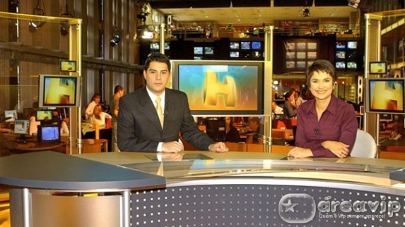 Jornal Hoje - Evaristo Costa e Sandra Annenberg