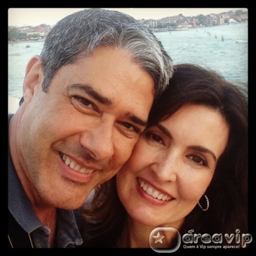 William Bonner e Fátima Bernardes comemoram 24 anos de casados