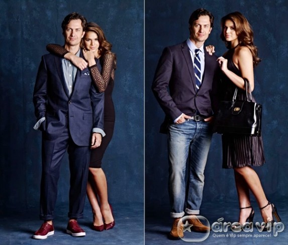 Bruna Marquezine e Gabriel Braga Nunes posam em campanha