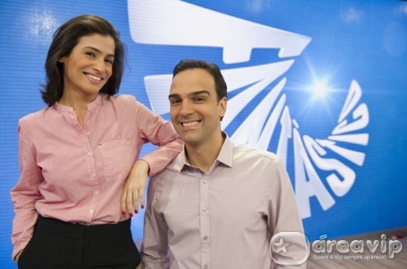 Renata Vasconcelos e Tadeu Schmidt