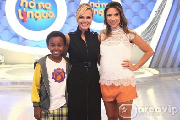 Eliana recebe Patricia Abravanel e Jean Paulo Campos no “Nó na Língua”