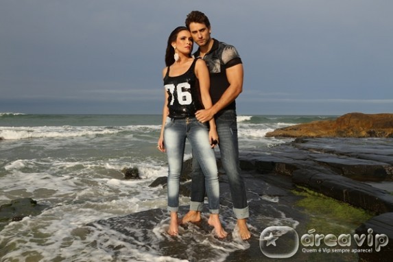 Ex-BBBs Kamilla Salgado e Eliéser Ambrósio posam para campanha