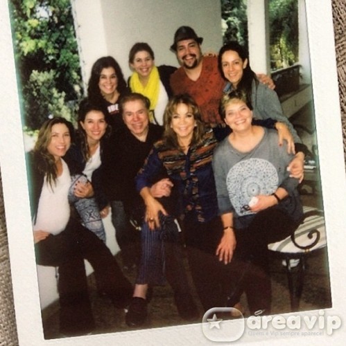 Silvio Santos com a familia Reprodução/Instagram