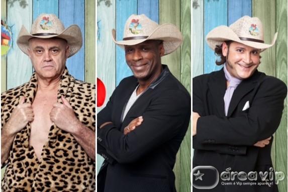 Oscar Maroni, Robson Caetano e Roy Rossello Oscar Maroni, Robson Caetano e Roy Rossello