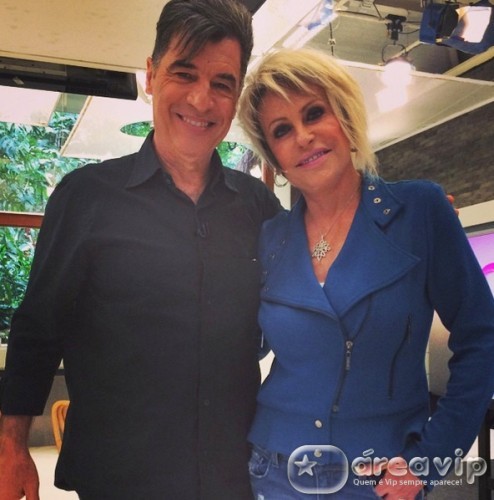 Ana Maria Braga comete gafe com Paulo Betti