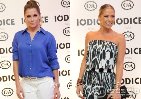 Deborah Secco e Adriane Galisteu marcam presença em evento de moda em Sampa