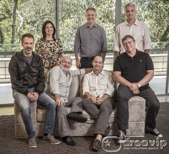 Carlos Henrique Schroder, Ricardo Waddington, Silvio de Abreu, Guel Arraes, Monica Albuquerque, Eduardo Figueira e Boninho Globo/Renato Rocha Miranda