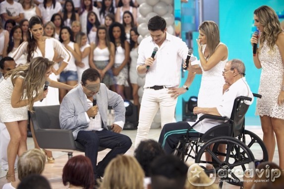 Geraldo Luis recebe Gil Gomes Edu Moraes/Record