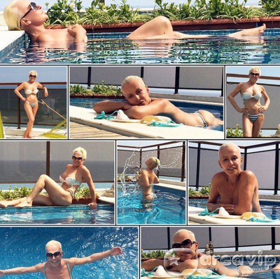 Ana Maria Braga posta foto fazendo topless