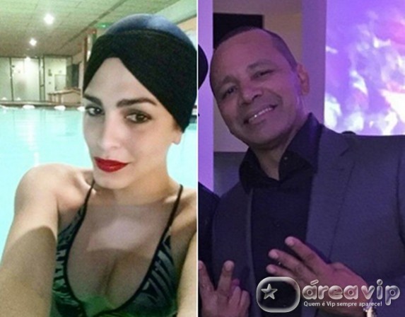 Pai de Neymar aparece com boca borrada de batom em foto com ex- BBB espanhola
