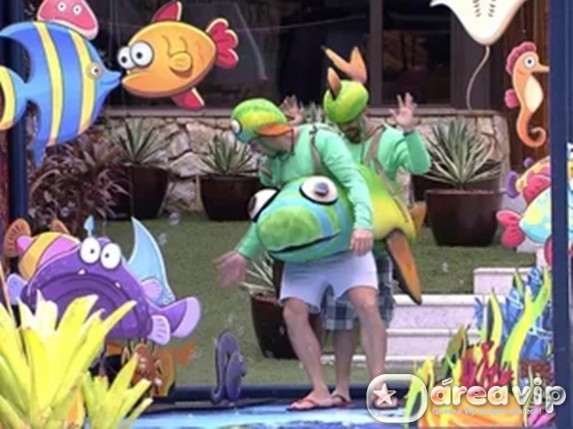 BBB15 - Adrilles e Cezar Foto : Reprodução/Big Brother Brasil