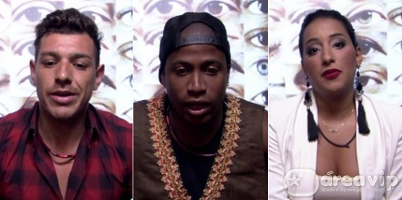 BBB15 - Cezar - Luan - Talita Foto : Reprodução/Big Brother Brasil