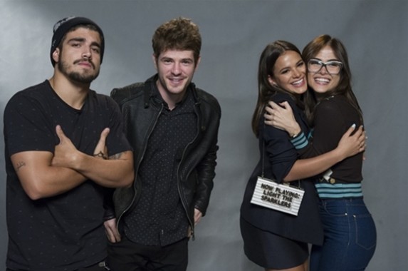 Caio Castro, Mauricio Destri, Bruna Marquezine e Maria Casadevall Globo/Estevam Avellar