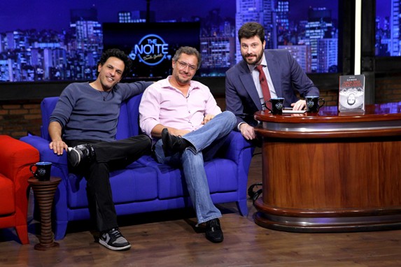 Danilo Gentili conversa com João Marcello Boscoli e Julio Maria Lourival Ribeiro/SBT