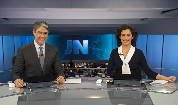 Jornal Nacional - William Bonner e Renata Vasconcellos Globo / Estevam Avellar