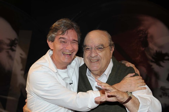 Serginho Groisman e Antonio Abujamra Reprodução/Facebook/Provocações