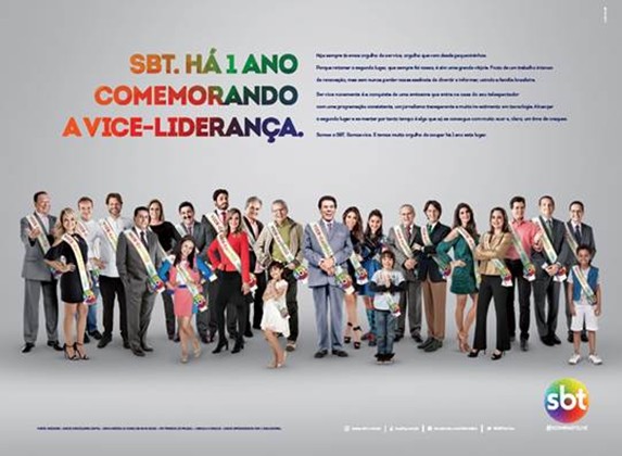 SBT veste faixa de vice-líder após 12 meses consecutivos na posição