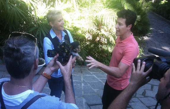 Rodrigo Faro grava com Xuxa Meneghel