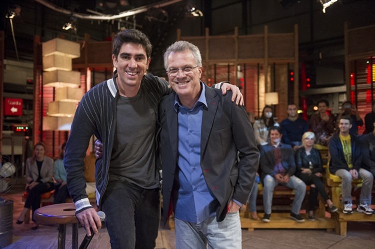 Marcelo Adnet e Pedro Bial Globo/João Miguel Júnior