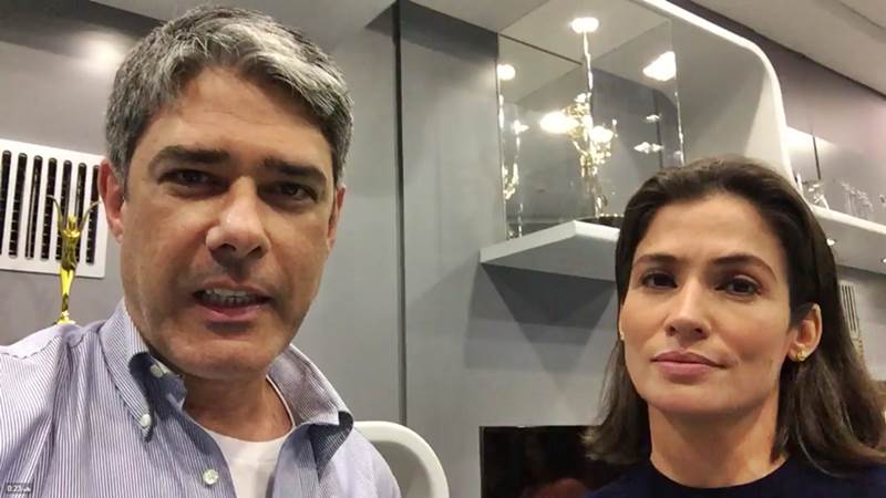 William Bonner e Renata Vasconcellos postam vídeo em apoio a Maju, após ataques racistas