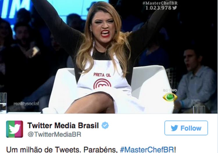 Final da 2ª temporada do ‘MasterChef’ bate recorde no Twitter com mais de 65 milhões de impressões
