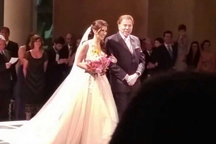 Confira vídeos do casório da filha de Silvio Santos