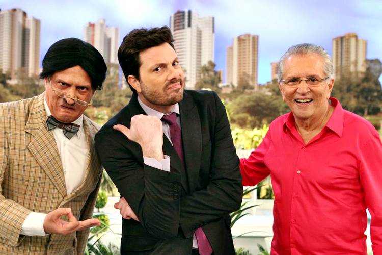 Carlos Alberto recebe Danilo Gentili no “A Praça é Nossa”