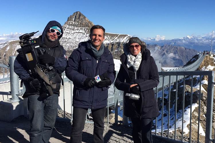 Jornal da Record estreia série sobre a Suíça