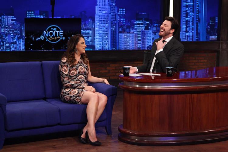 Danilo Gentili recebe Silvia Abravanel no ‘The Noite’