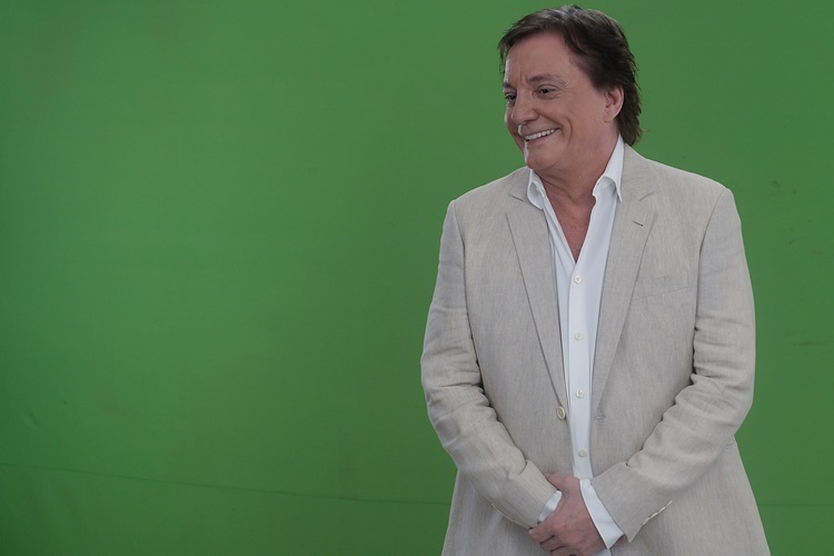 Fábio Jr. grava comercial