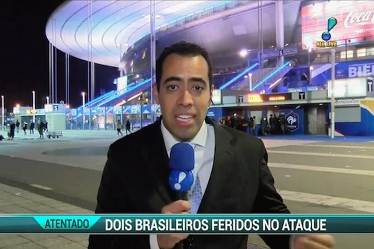 RedeTV! sai na frente ao transmitir imagens próprias diretamente de Paris após atentados