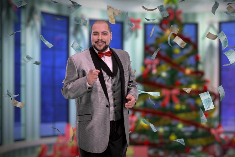 Tiago Abravanel é o garoto propaganda da Tele Sena Milionária de Natal