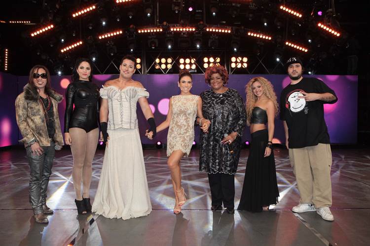 Covers no Máquina da Fama com Patricia Abravanel Leonardo Nones/SBT