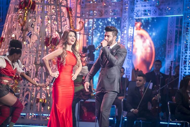 Paula Fernandes e Gusttavo Lima Globo/Paulo Belote