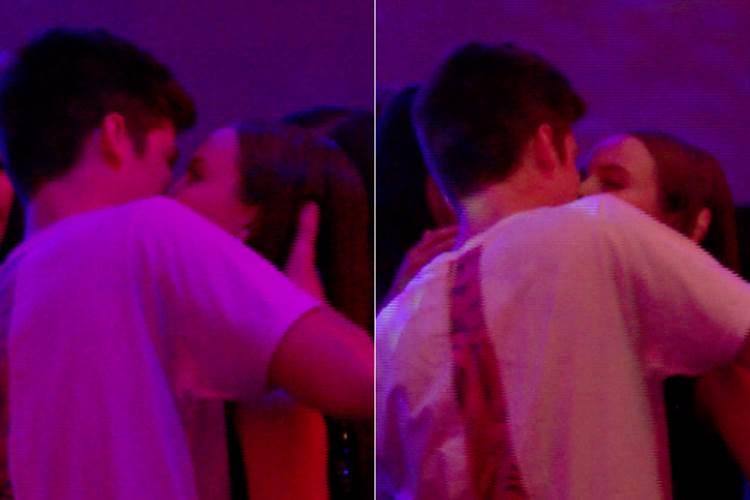 João Guilherme e Larissa Manoela aos beijos Divulgação/Rede TV