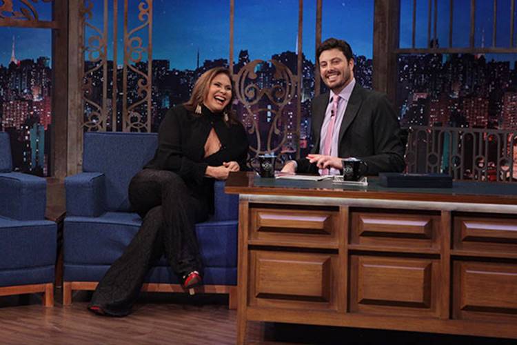 Fafá de Belém e Danilo Gentili Leonardo Nones/SBT