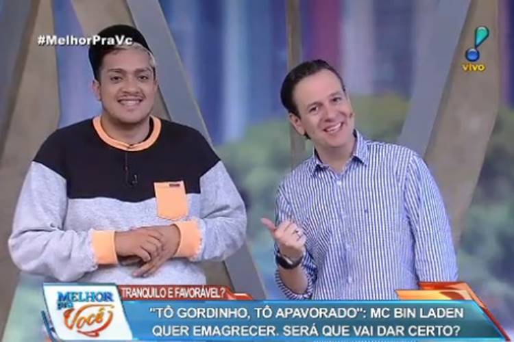 MC Bin Laden e Celso Zucatelli Divulgação/RedeTV!