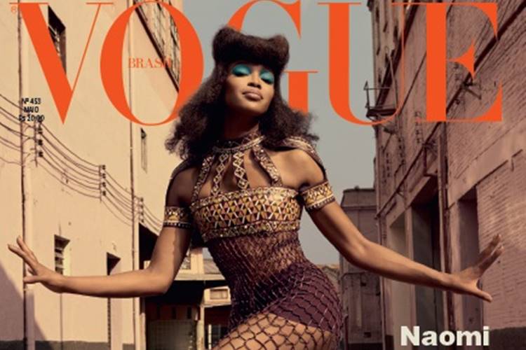 Naomi Campbell é a estrela da edição de aniversário da Vogue Brasil