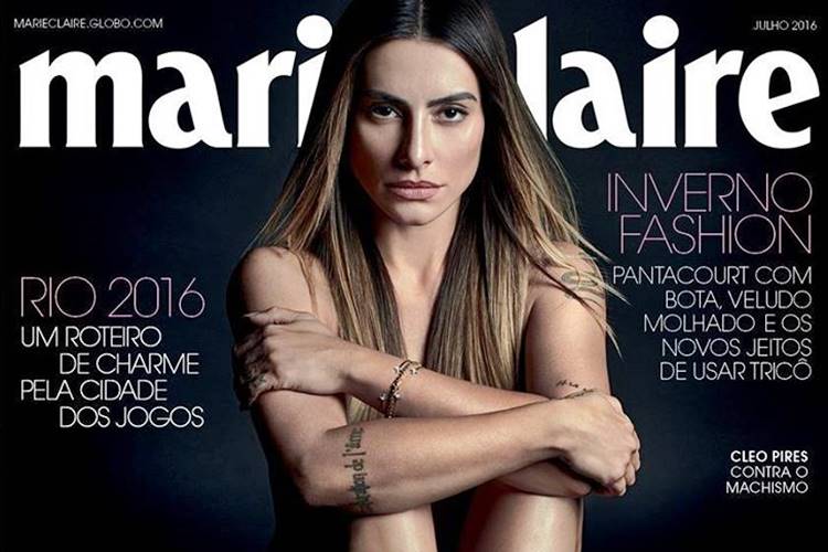 Sem roupa, Cleo Pires estampa capa de revista