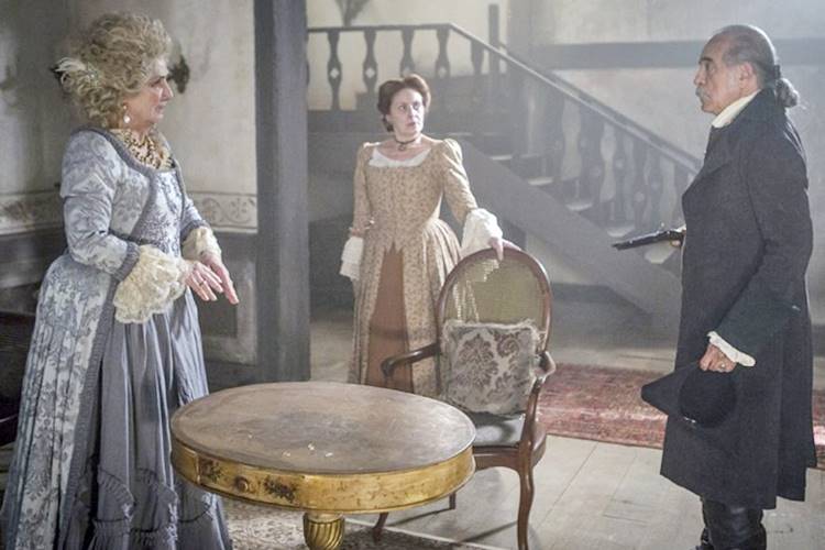 Liberdade Liberdade - Diogo descobre gravidez de Branca Felipe Monteiro/Gshow/Reprodução