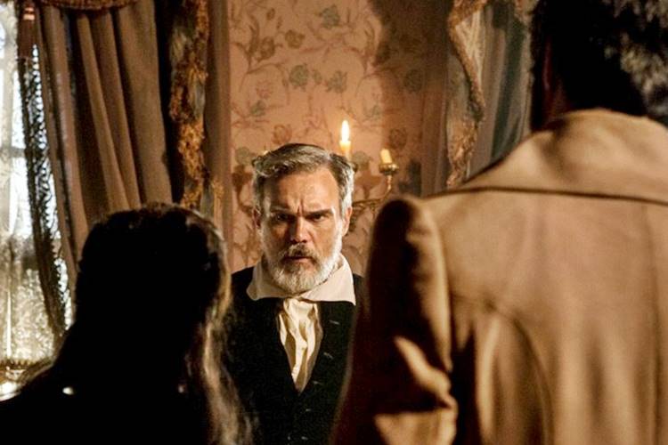 Liberdade Liberdade - Raposo desconfia de Rubião Ellen Soares/TV Globo/Reprodução