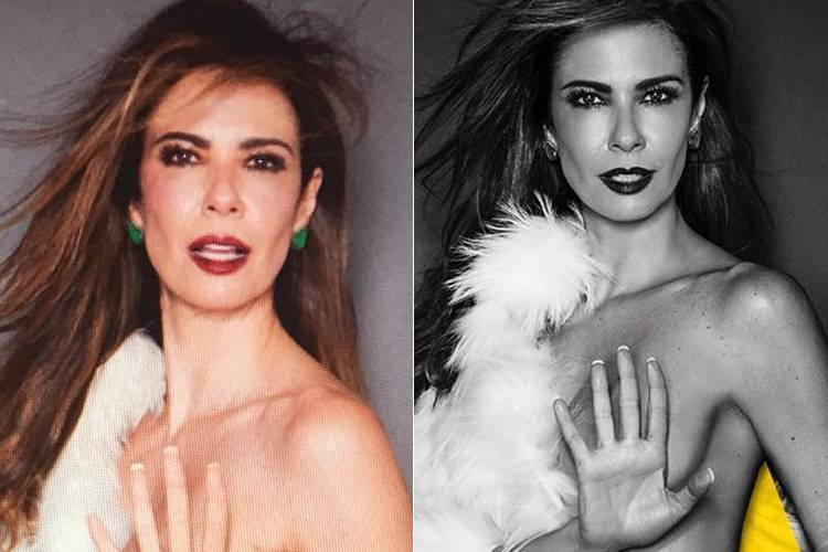 Luciana Gimenez exibe corpão e compara foto sem e com photoshop