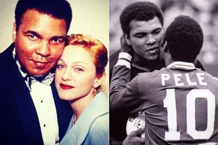 Muhammad Ali - Madonna - Pele Reprodução/Instagram