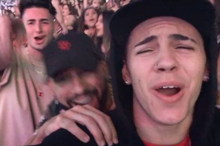 Biel curte show de Justin Bieber Reprodução/Instagram