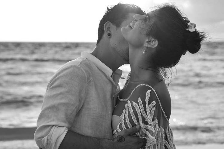 Di Ferrero e Isabeli Fontana postam mais fotos do casório nas Ilhas Maldivas