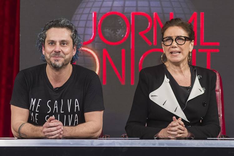 Alexandre Nero e Lília Cabral viram âncoras de telejornal no ‘Adnight’