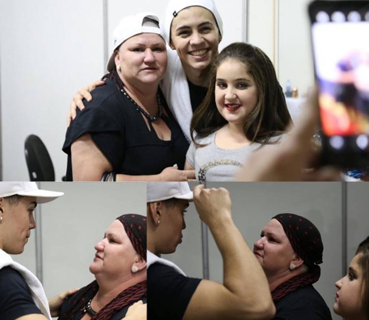 De volta aos palcos, Biel se emociona com visita de fã