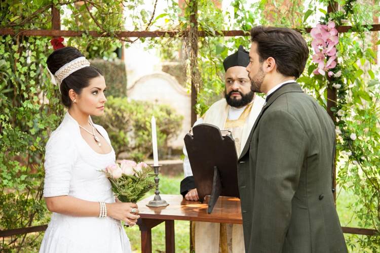 Escrava Mae - Maria Isabel e Miguel se casam Edu Moraes/Rede Record