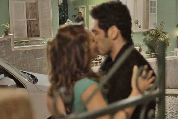 Haja Coração - Apolo flagra Tancinha e Beto se beijando Foto: TV Globo/Reprodução