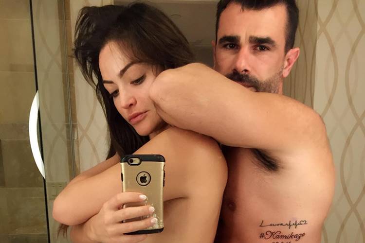 Laura Keller e Jorge Sousa fazem tatuagem de casamento
